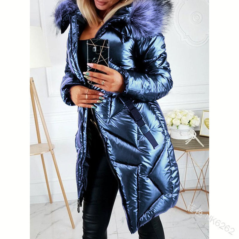 Big Fur Collar Slim Warm Cotton Jackets