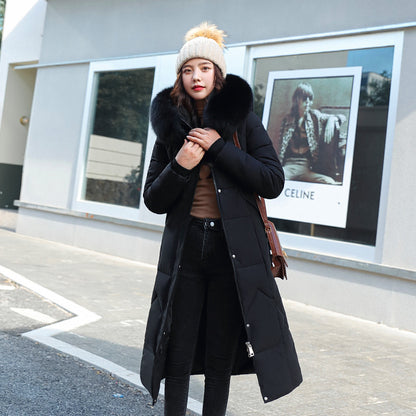 Padded Quilted Jackets With Thick Fur Collar