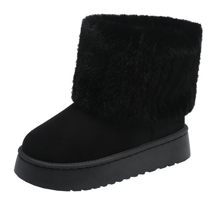 Thick-soled Plush Snow Boots Winter Warm