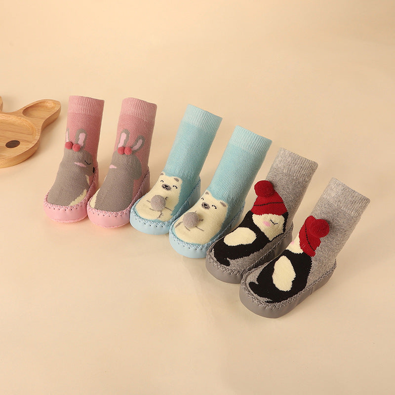 Cute Cartoon Thick Terry Anti-skid Baby Socks