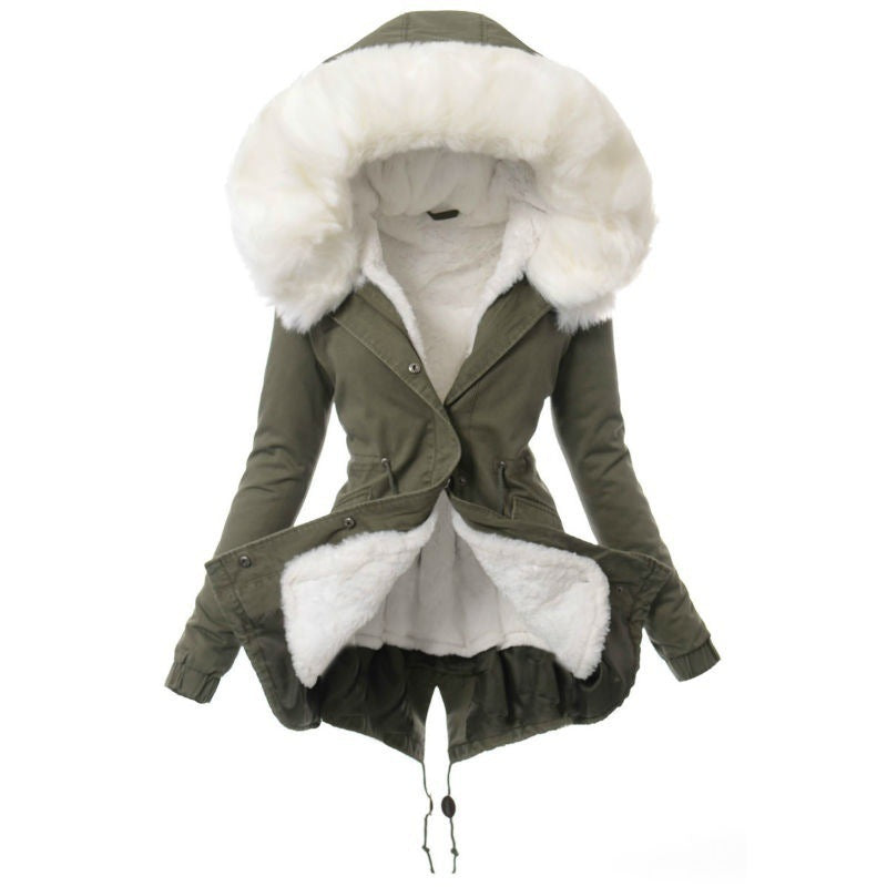 Fur Collar Thickened Cotton-padded Jackets