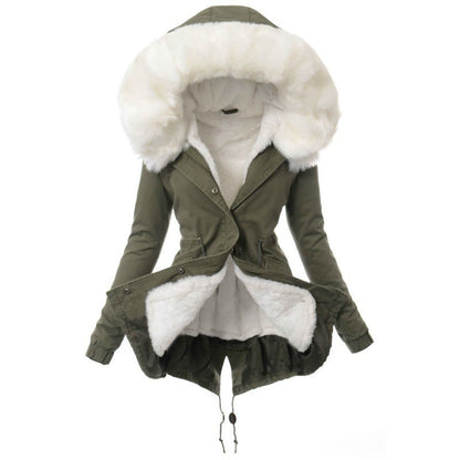 Fur Collar Thickened Cotton-padded Jackets