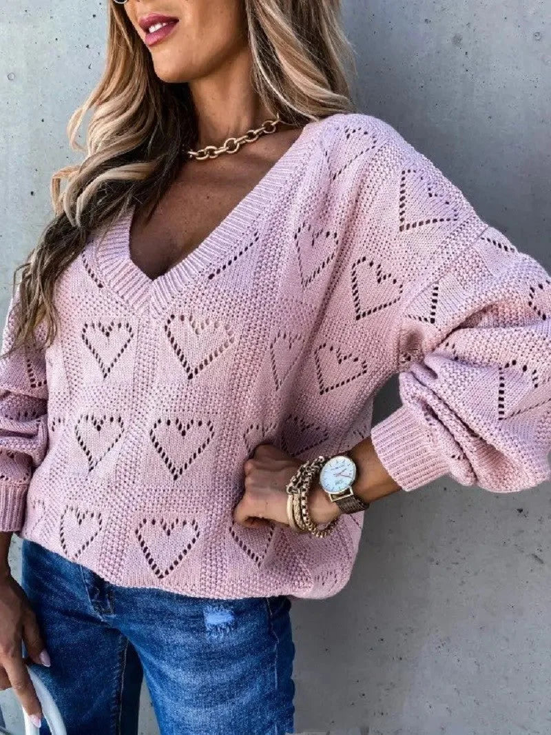 Casual Solid Color Sweater