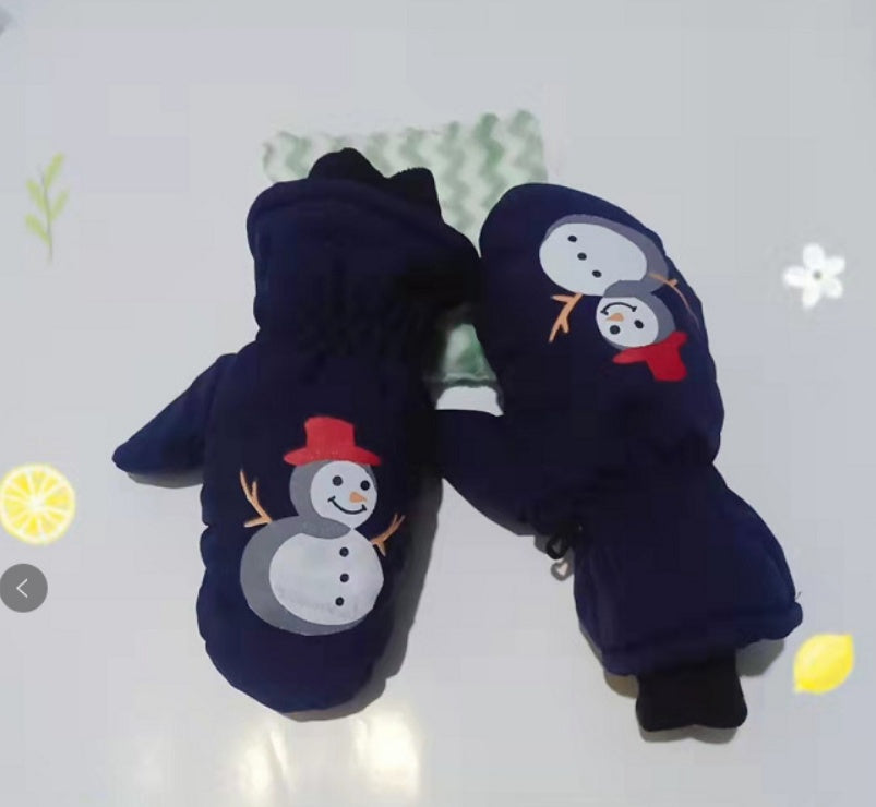 Children's Thick Warm And Waterproof Ski Gloves