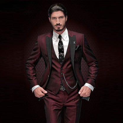 Three-piece Bridegroom Best Wedding Suits