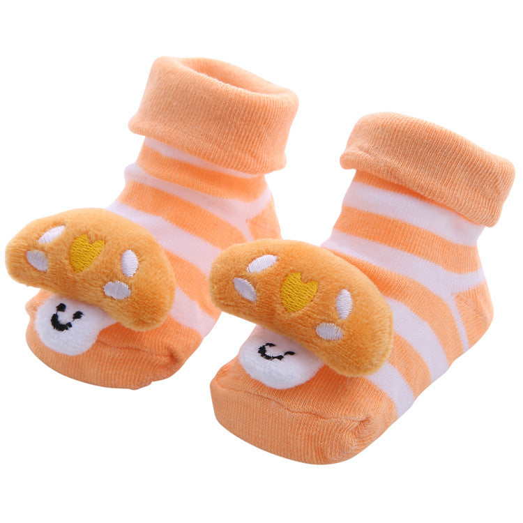 Cartoon Anti-Skid Three-Dimensional Baby Socks Newborn Baby Socks Doll Socks Wholesale