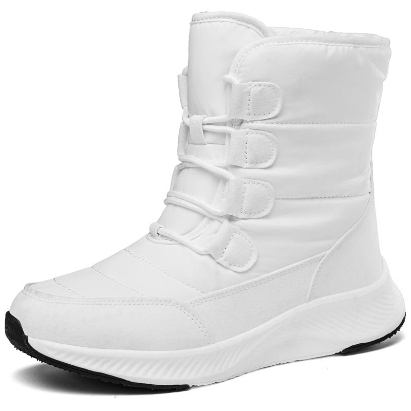 Waterproof Snow Boots Mid-calf Front Zipper