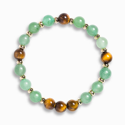 Green Dongling Tiger Eye Stone Beads