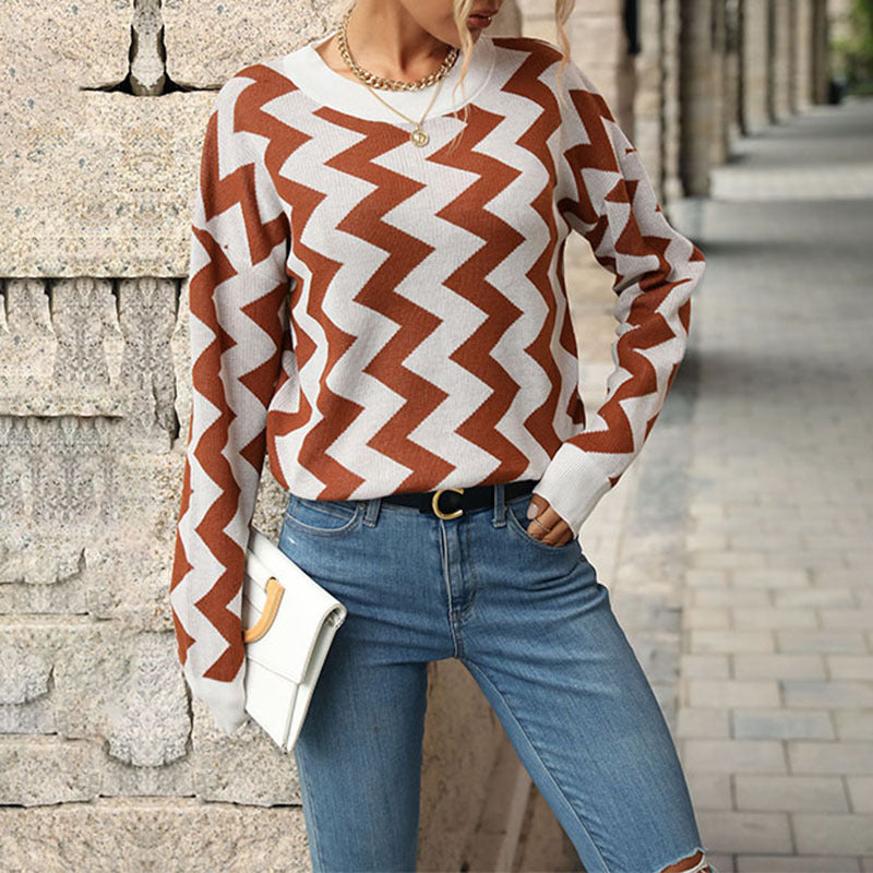 Autumn And Winter New Casual Loose-fitting Long Sleeve Sweater Women