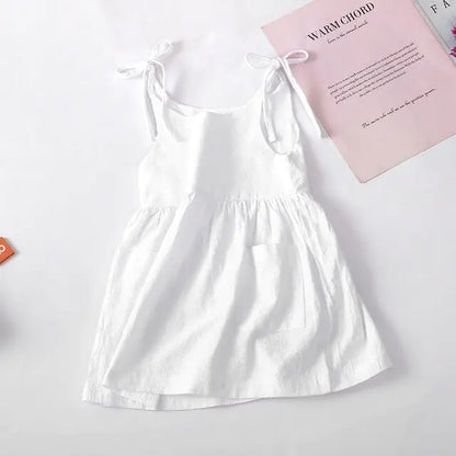 Sleeveless Cotton Toddler Girl Dresses