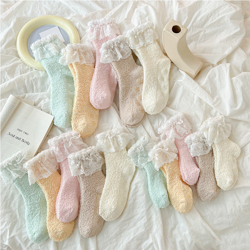 Thickened Warm Floor Socks Women