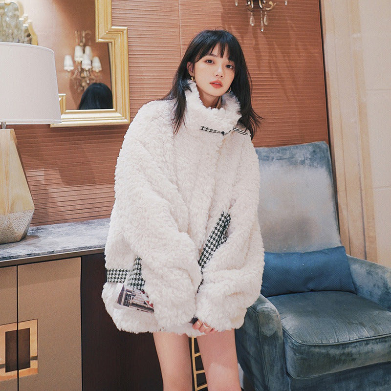 Thick Fur Lamb Plush Jacket