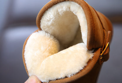 Plush Thickening Warm And Non-slip Boys' Cotton Boots