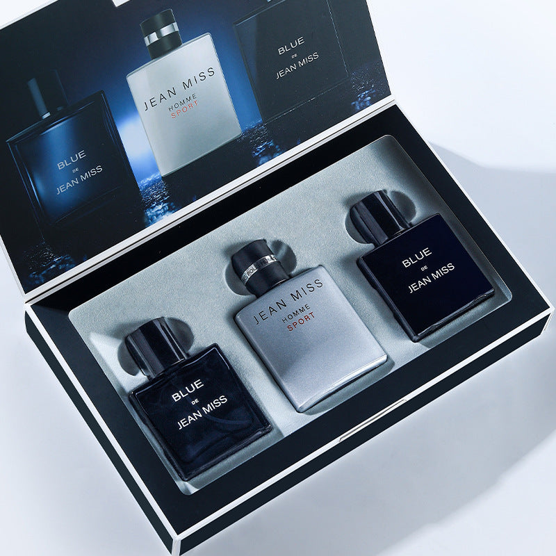 Floral Tone Men's Perfume Kit Three-piece Set