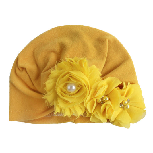 Baby Cotton Sun Flower Plus Four Flower Head Cap