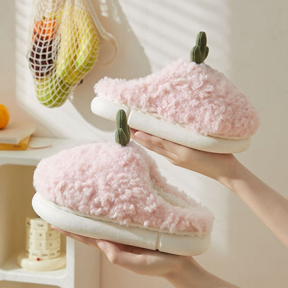 Cute Simple Cactus Girls' Slipper