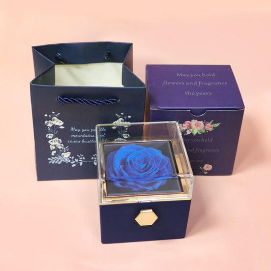 Rose Jewelry Box with Necklaces