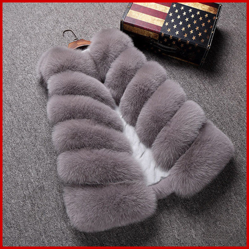 Mid Length Faux Fur Vests