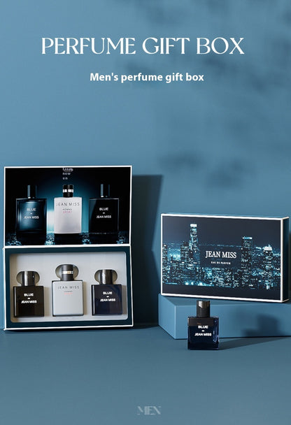 Floral Tone Men's Perfume Kit Three-piece Set