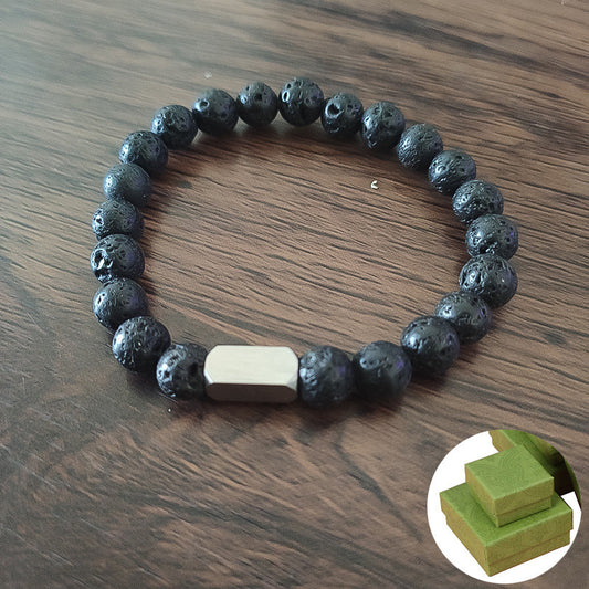 Natural Volcanic Stone Beaded Bracelets