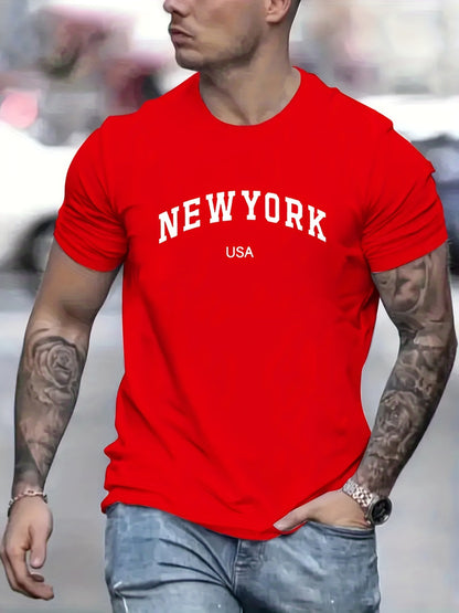 New York Printed Cotton T-shirts