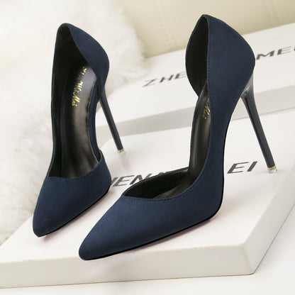 Low-cut Pointed-toe Hollow-out Shoes