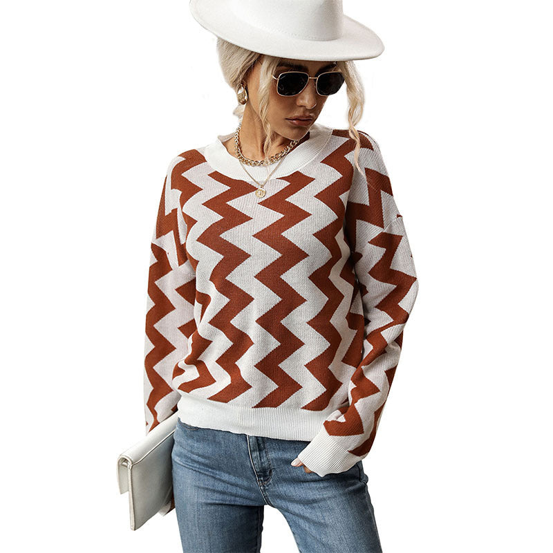 Autumn And Winter New Casual Loose-fitting Long Sleeve Sweater Women