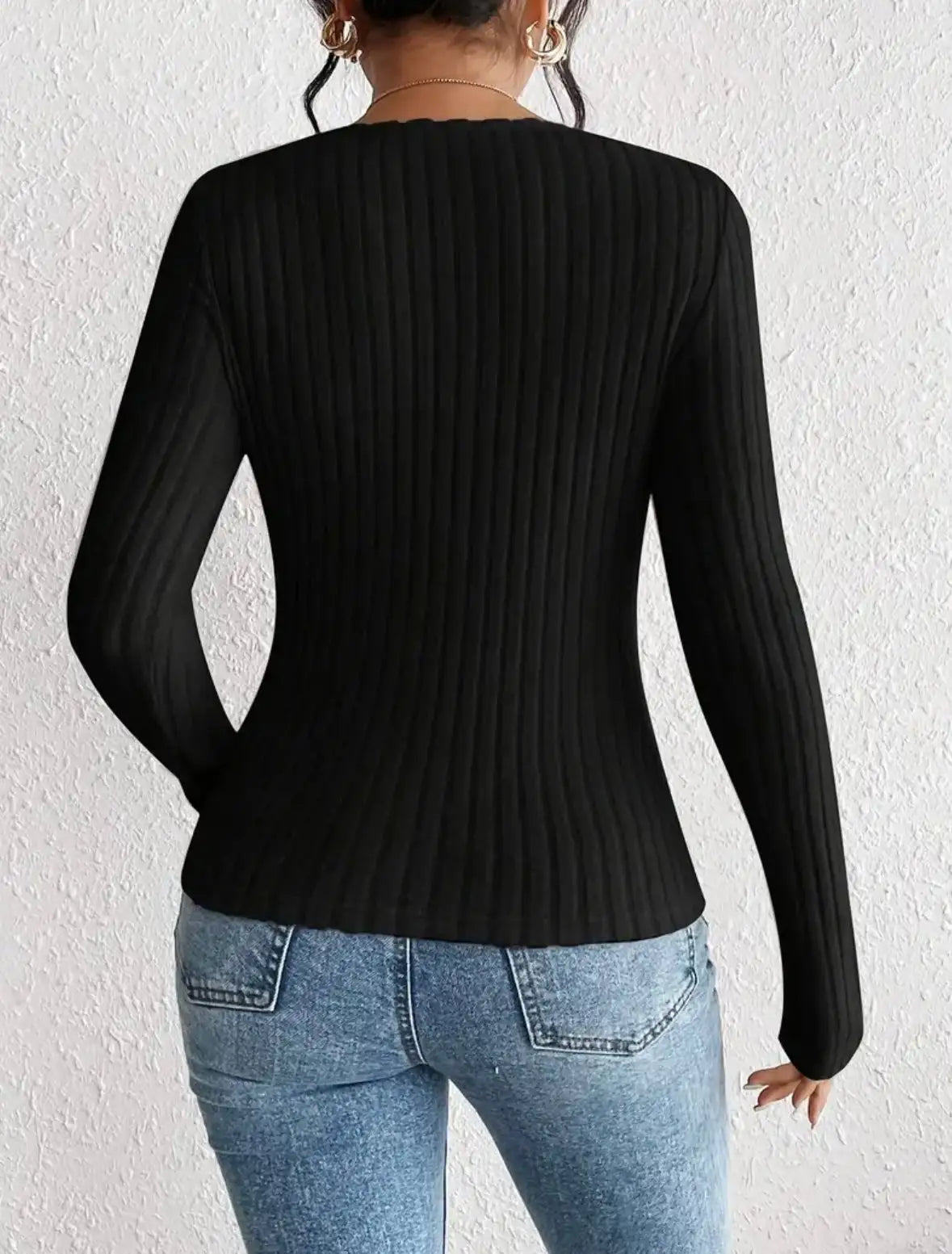 Solid Square Neck Ruched Black Tops