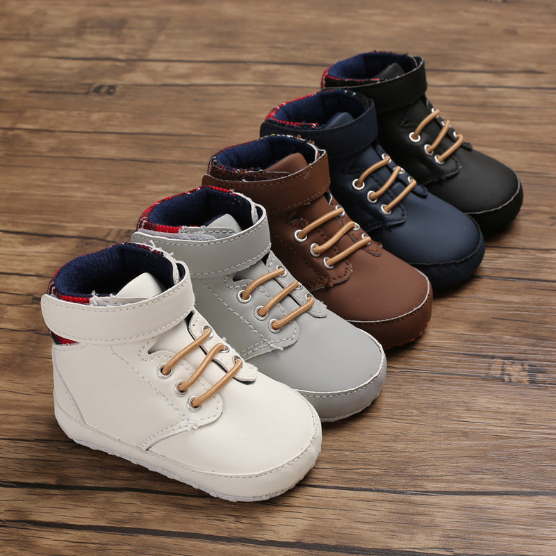 Baby Toddler Shoes High-top Soft Sole Baby Fashion Leisure