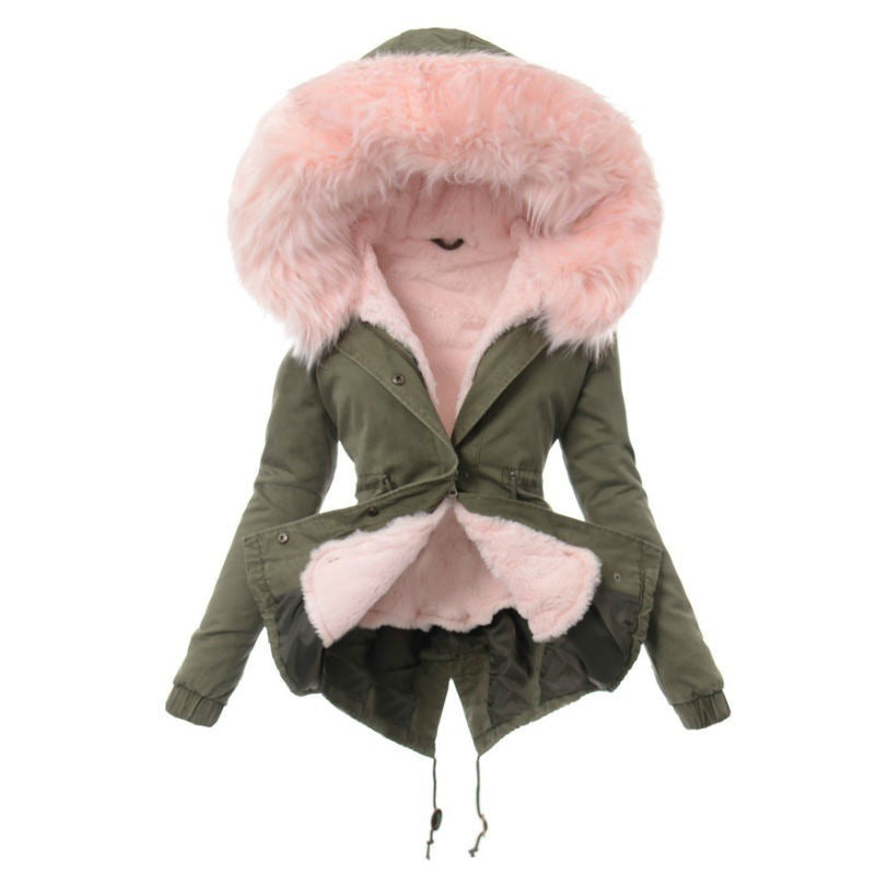 Fur Collar Thickened Cotton-padded Jackets