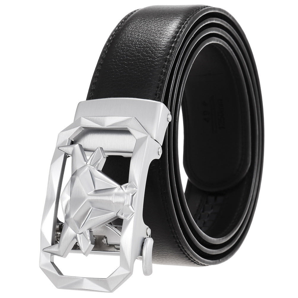 Leather Belt Alloy Automatic Buckle