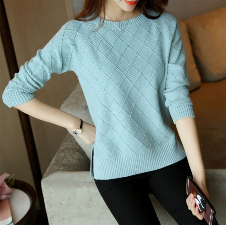 Loose Sweaters Solid Color