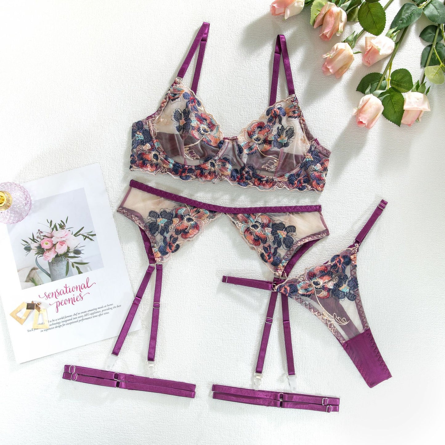 Embroidery Style Lingerie