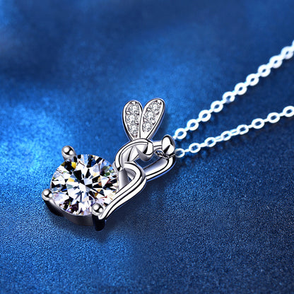 Moissanite Fairy Silver Necklaces