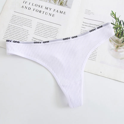 Cotton Low Waist Seamless Thongs