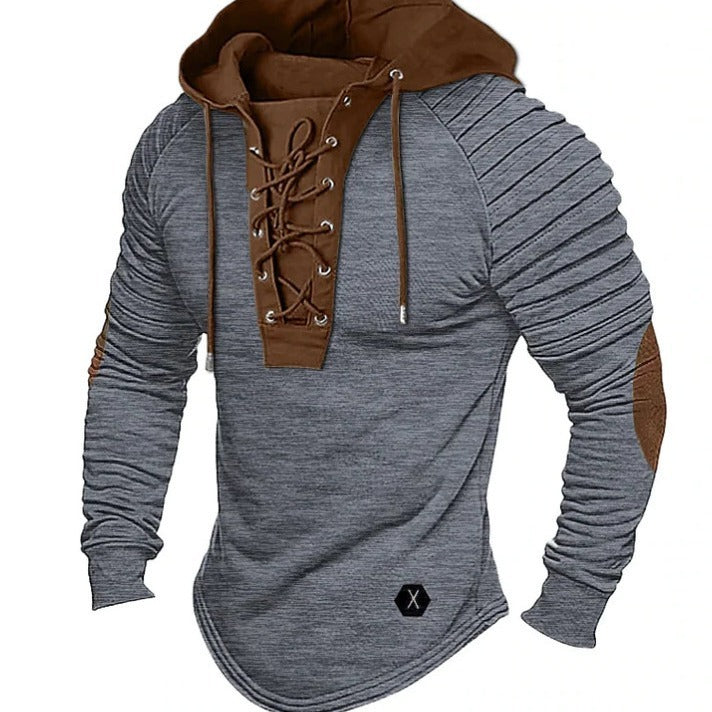 Spring And Autumn Hooded Bronzing Sweatshirts