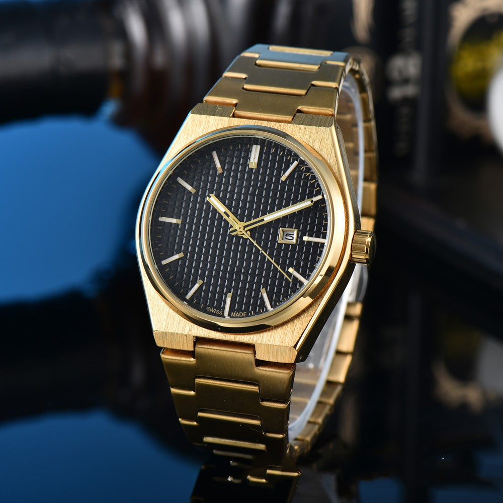 Business Casual Steel Belt Quartz Watches Men