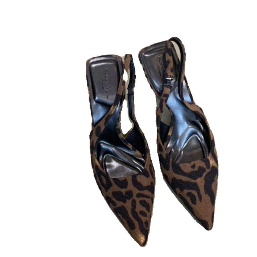 Leopard-print High-heeled Shoes