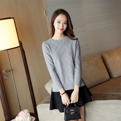 Loose Sweaters Solid Color