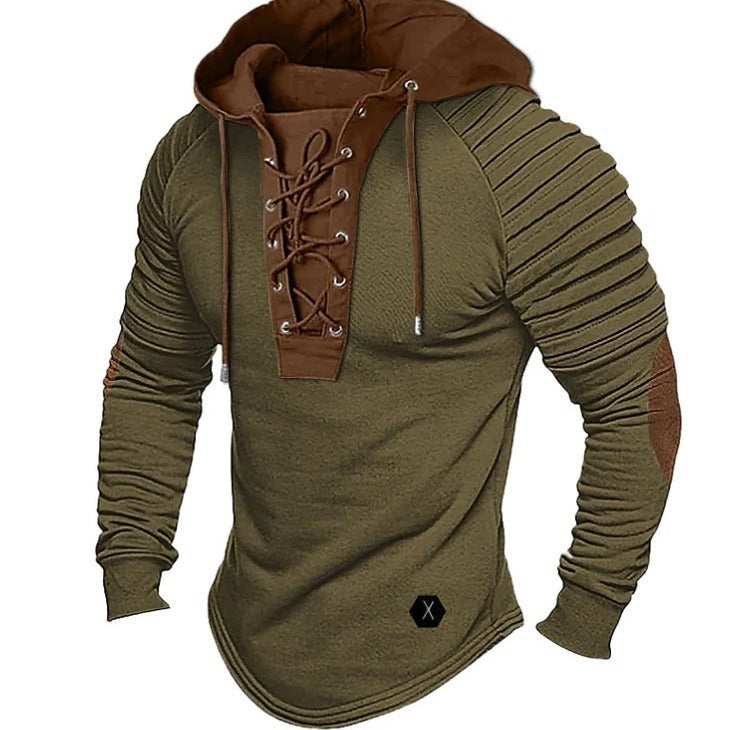 Spring And Autumn Hooded Bronzing Sweatshirts