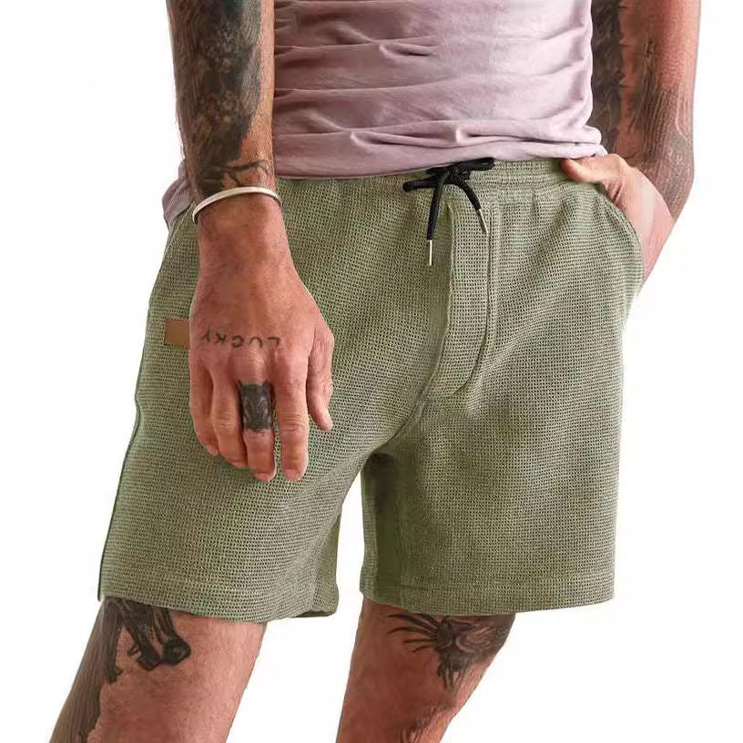 Solid Color Daily Loose Shorts Men's Sports Casual Pants