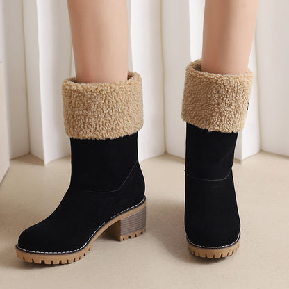 Fashion Personality Suede Low-cut Women's Boots