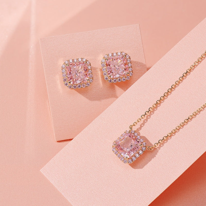 Pink Zircon Necklaces, Rings and Bracelets