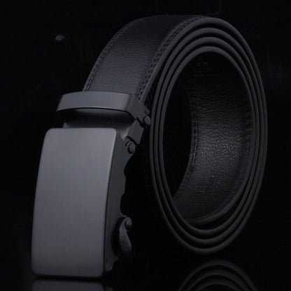 Black Sliding Buckle Men's Belt