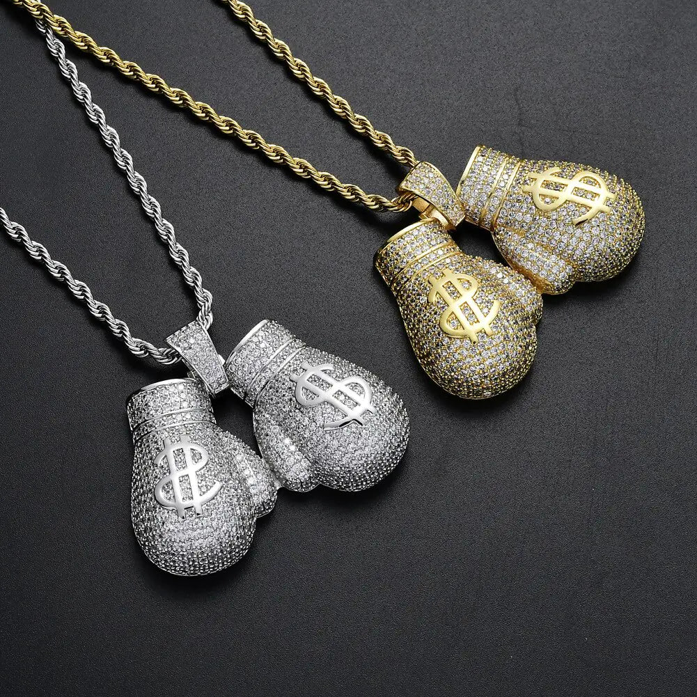 Boxing Gloves Pendant Necklaces