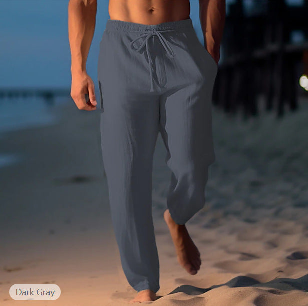 Drawstring Elastic Comfortable Beach Pants