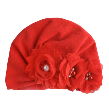 Baby Cotton Sun Flower Plus Four Flower Head Cap