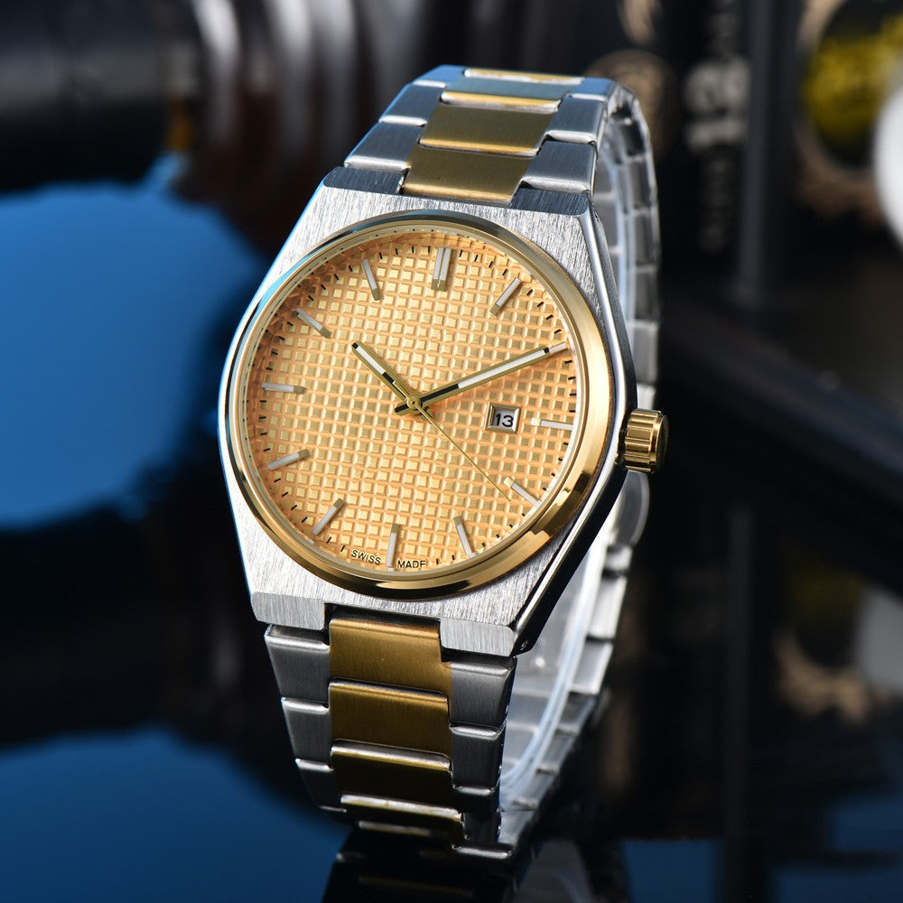 Business Casual Steel Belt Quartz Watches Men