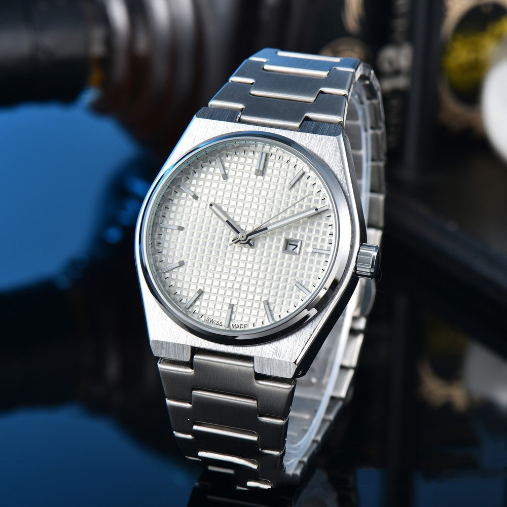 Business Casual Steel Belt Quartz Watches Men