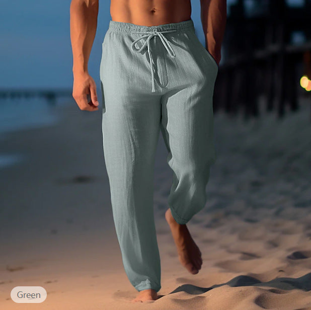 Drawstring Elastic Comfortable Beach Pants